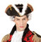 NET TOYS Eleganter Piratenhut mit Federn Dreispitz Hut Admiral Mittelalter Hut Freibeuter Gardehut Pirat
