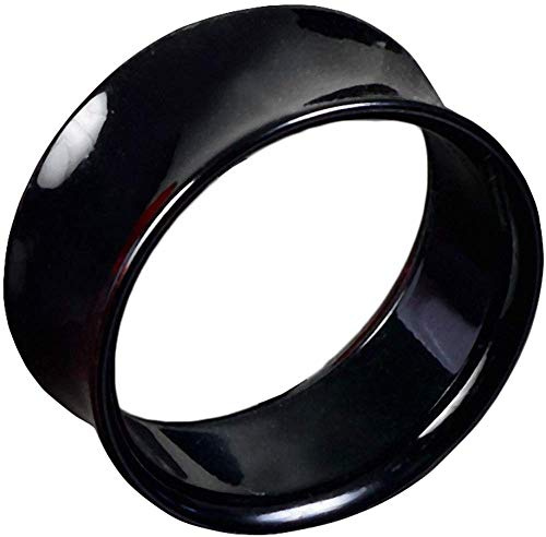 viva-adorno 1 Stück Double Flared Flesh Tunnel Plug Tube Tunnel ohne Gewinde Kunststoff Acryl Größe 3-22mm UFT