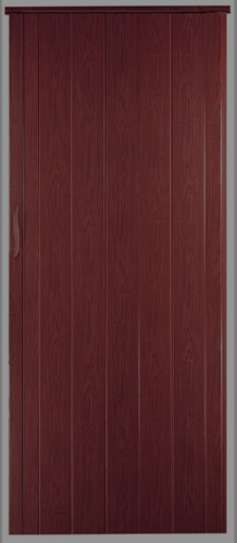 H&S Falttür Schiebetür Tür Mahagoni Farben mit Riegel/Verriegelung Höhe 202 cm Einbaubreite bis 84 cm Doppelwandprofil Neu