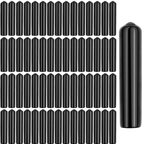 Wetrys 80 Pcs Black Liquor Pourer Cap Rubber Bottle Pour Dispenser Spout Dust Covers