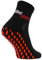 Rainbow Socks - Donna Uomo Neon Calze Sportive Antiscivolo - 1 paio - Nero - Taglia 42-43