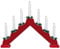 Natural Wooden LED Christmas Candle Bridge with 7 Flameless LED Candles | 39.5x31cm/15.6x12.2 Candle Bridge Christmas Lights, Battery Operated | Christmas Gifts & Ornaments, Window Sill Decorations