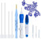 Magisches Stickstift-Set, Sticknadel-Webwerkzeug, verstellbares Stanznadel-Nähset, Teppichgarn, Nadel, Stickstift, Filzeinfädler, Anfänger, Anfänger