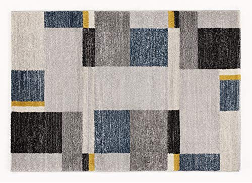 OCI Castle BEPPO Teppich 677 grau-Mix-blau 140 x 200 cm