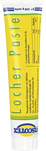 VISCOTEX Locher-Paste 250g, Metall/Kunststoff, Paste, Rohrdichtpaste, Dichtungsmasse, 250g, 2.5E+2ml, nichtaushärtend, hohe Viskosität