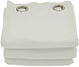ACOUSPANEL Rideau Acoustique en Tissu Opaque Anti-Bruit, Dimensions 1,35x2,4m, Coton Ignifuge Scénique 300g, Molletonné des Deux Côtés, Couleur Beige