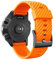 WIIKAI Armband Ersatzarmbänder kompatibel für suunto 7/9/9 baro/spartan sport/D5 Silikon Ersatz Uhrenarmbänder.(Orange)