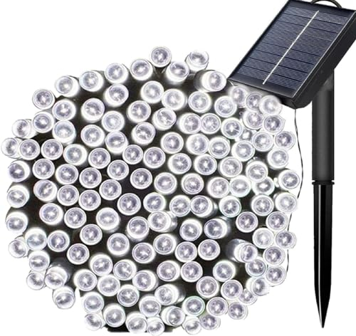 FANSIR Solar String Lights,108ft 300 LED Outdoor String Solar Powered Fairy Lights Waterproof 8 Modes Garden Decorative Lights for Tree, Patio, Garden, Yard, Home, Wedding, Party (300 Cool White)
