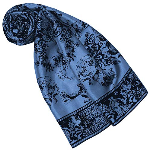 Lorenzo Cana Designer Seidentuch 100% Seide Tuch Halstuch Damentuch mehrfarbig bedruckt 90 x 90 cm Markentuch 8917077