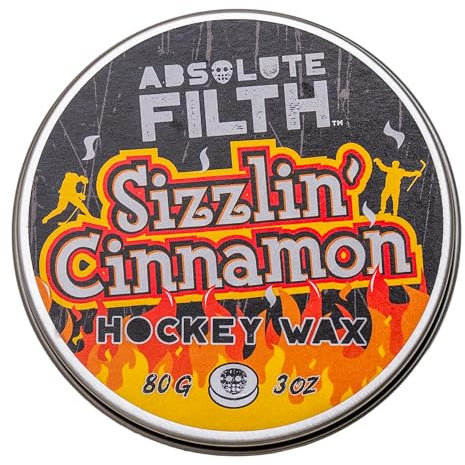 Absolute Filth Sizzlin' Cinnamon Hockeywachs – Premium duftendes Hockeyschläger-Wachs für Hockey-Tape für maximalen Halt und Schutz – mittlere Klebekraft für Hockeyspieler – riecht erstaunlich