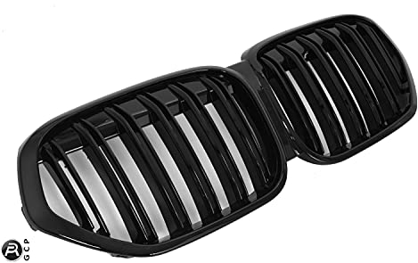 GCP PASST FÜR X1 F48 LCI AB 2019 SPORT KÜHLERGRILL DOPPELSTEG GRILL GLANZ SCHWARZ