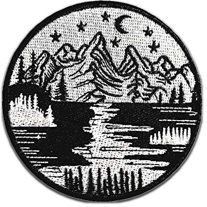 BPA Mountain Landschaft Aufnäher Patches,Patches zum Aufbügeln,Bügel Patches,Flicken zum Aufbügeln