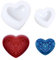 Nifocc Stampo in silicone a forma di cuore, 3D, a forma di cuore, per gioielli, fai da te, abilità fatte a mano, saponi, grandi e piccoli, 2 pezzi