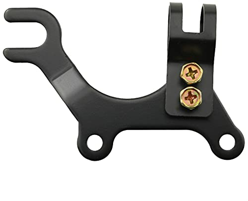 HJGarden Bremsklammer Adapter schwarz verstellbar MTB Fahrrad Hinterrad Scheibenbremse Halterung Halterung Rahmen Umbausatz