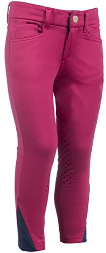 HKM Kinder Reithose Silikon Kniebesatz Comfy Cranberry 116/122