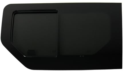 Schiebefenster Seitenfenster Auto Fenster kompatibel mit Opel Vivaro 2001-2014 Vorne Links L1 L2 | Auto Schwarz Dunkel Getöntes Glas Privatsphäre und Schutz