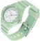findtime Uhr Damen Analog Quarz Armbanduhr 5ATM wasserdichte Damenuhr Plastik Lichtschluckend Beleuchtend Sportuhr für Frauen Uhren Mädchen Jungen Grün Bunt Kids Watch