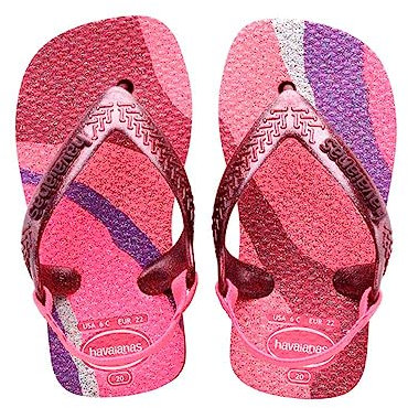 Havaianas Baby Palette Glow, Infradito Unisex-Bimbi 0-24, Velvet Rose, 20 EU