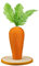 AQPET Rascador Carrot Zanahoria 30 cm con caseta para Gatos, árbol Parque de Juegos, Tira de arañazos para Gato, Naranja