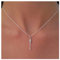 Inilbran Boho Pfeil Anhänger Halskette - Silber Choker Vintage Amor Minimal Schmuck für Frauen und Mädchen