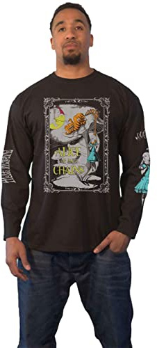 Plastic Head Alice in Chains 'Wonderland' (Black) Long Sleeve Shirt (as8, Alpha, s, Regular, Regular)