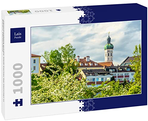 Lais Puzzle Panoramablick auf die Stadt Dachau bei München in Bayern, Deutschland 1000 Teile