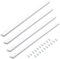 POWERTEC Crosscut Sled Miter Bar for Table Saw Sled, 3/4 x 3/8 x 17 with Predrilled Holes & Screws for Router Table, Bandsaw, Taper Jig, Table Saw Accessories for Woodworking, 4PK (71793)