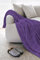 Il Gruppone Passione Casa Telo Arredo Tinta Unita in Cotone Panama Grandfoulard Copridivano Copriletto Sofà Made in Italy - Viola - 1 Posto 280x170