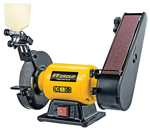 Ff Group Smerigliatrice da banco con levigatrice CBBG 400PLUS 400W