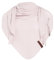 KNIT FACTORY - Lola Dreieckstuch - Fein Gestrickter Damen Schal - Tuch Schal - Für Frühling und Sommer - Baumwollmix - Soft Pink - 190x85 cm