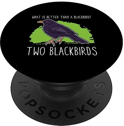 What's Better Than A Blackbird? Two Blackbirds Lustiger Spruch PopSockets mit austauschbarem PopGrip