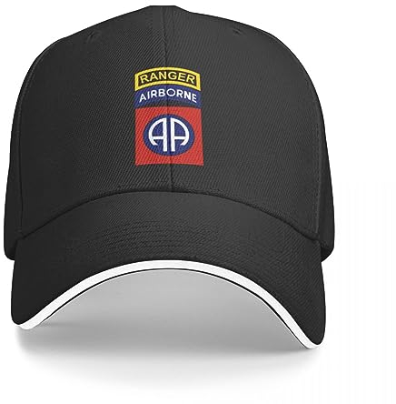 OAKITA Basecap 82nd Airborne mit Ranger-Lasche Cap Baseballkappe Flauschhut Mütze weiblich Herren