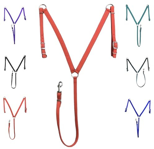 Majestic Ally Brusthalsband für Pferde, gepolstert, Nylon, Rot