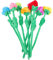 Toyvian 8 Piezas Rosa De Peluche Regalos De Graduación 2022 Flor Artificial Paquete De Flores Falsas Juguete De Flor Suave Tallos De Rosas Falsas Peluche De Tela Cristal Sofá Bebé Ramo