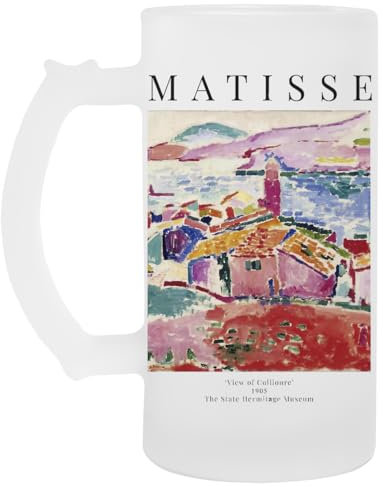 Henri Matisse View Of Collioure Glas Bier Becher Tasse Glass Beer Mug Cup