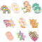 Deepton 10 Paar Klipp Ohrringe Kinder Mädchen, Ohrclips Mädchen, Ohrklipser Kinder, Clip Ohrringe Mädchen, Magnet Ohrklipser Einhorn-Blumen-Prinzessin-Ohrring Set