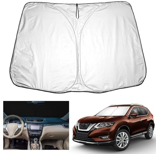 YEE PIN X-Trail T32 Parasol Coche Compatible con Renault Koleos 2017-2022 / X-Trail T32 2014-2021, Parasol Plegable Coche Parasol Koleos Parabrisas Parabrisas Protección UV Polvo