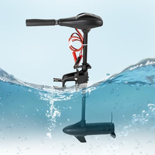 chennnls 12V Elektro Außenborder, Außenbordmotorschellen Elektromotor 58 lbs Schubkraft Elektromotor Bootsmotor Elektro-Motor Elektro-Außenborder Für Boote, Schlauchboote, 660W