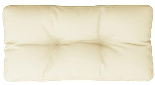 vidaXL Coussin de Palette crème 80x40x12 cm Tissu