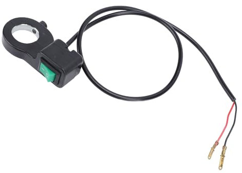 ATV-Lenker-Kippschalter, Lenker-Lichtschalter, 22 Mm, 2-Draht-Druckknopf, Ein-Aus-Lichtschalter für Motorrad, Fahrrad, ATV, UTV, Roller