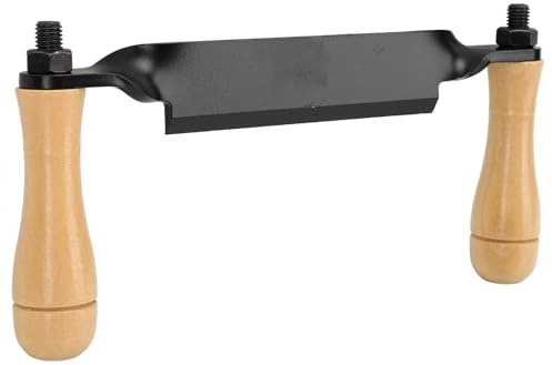 Zugmesser-Entrindungswerkzeug, Zugmesser, Gebogenes Messer, Baumrindenschäler, Werkzeug, Holzbearbeitung, Entrindungshandwerkzeug mit Holzgriffen, Gefälltes Ziehmesser,
