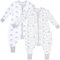 Mama Cheetah Toddler Schlafsack mit Füßen, Long Sleeve 0,5 TOG Bio-Baumwolle Baby Schlafsack mit Beinen, Wearable Decke für Wanderer w / 2-Wege-Reißverschluss, Kleinkind Decke, 6-18 M