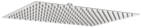 vidaXL Testa Doccia a Pioggia Acciaio Inox 304 40x30 cm Rettangolare, soffione Doccia a Pioggia, soffione Bagno, Parte Doccia