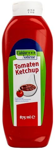 Cuisine Noblesse - Ketchup 875 ml Flasche in Gastro-Qualität - Ideal zum Grillen für Geflügel, Fleisch, Snacks und Dips - Fruchtig und vollaromatisch (ohne Konservierungsstoffe hergestellt)