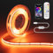 OULARA USB RGB Ruban LED COB 5V 2m, 1200LEDs Couleur Changement Bande Lumière, Multicolore Flexible LED Light avec Bluetooth App Contrôle pour Télévision, Chambre à Coucher, Fête, DIY Décoration