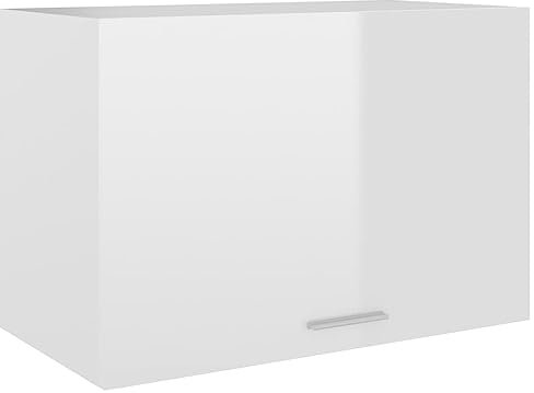 Myheimly Hängeschrank Hochglanz-Weiß 60x31x40 cm Holzwerkstoff Küchenschrank Küchenzeile Küchenmöbel Unterschrank Küchenunterschrank Schrank