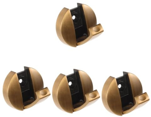 Vaguelly Lot De 4 Porte-Serviettes Pliables En Bronze Pour Salle De Bain Distributeur De Rideaux Accessoires Porte-Serviettes Crochets De Porte Crochets De Suspension De Porte Dorés