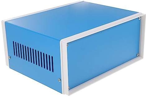 NUOBESTY Metallgehäuse Projektbox Für Elektronische Projekte Anschlussdose Metall Für Messgeräte Sensoren Und Kommunikationsgeräte Mit Schrauben 7.87 X 6.50 X 3.54In