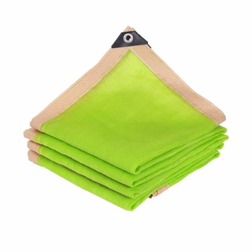 YTBHSHXZ, Schattentuch, 90% fruchtgrünes Sonnenschutznetz, Sonnenschutz for das Dach des Wintergartens, strapazierfähige Schattenplane aus Netzgewebe mit verstärkten Ösen(2x2m/6.56x6.56ft)