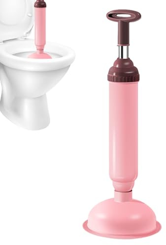 High Pressure Toilet Plunger for Bathroom, Flexible Sink Drain Opener Tool, Air Powered Clog Remover for Kitchen, Bathtub, Shower Pipes, Powerful Force, 1 Piece